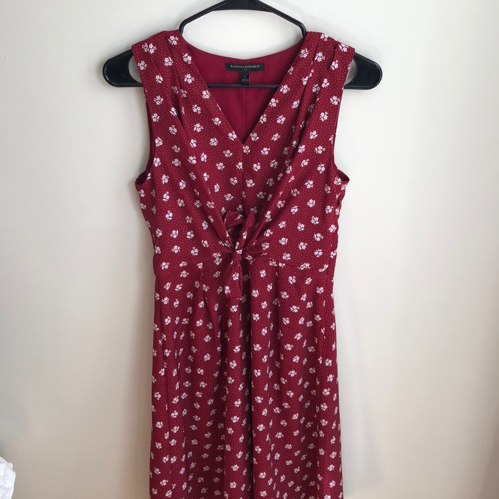 Banana Republic Floral Red Dress